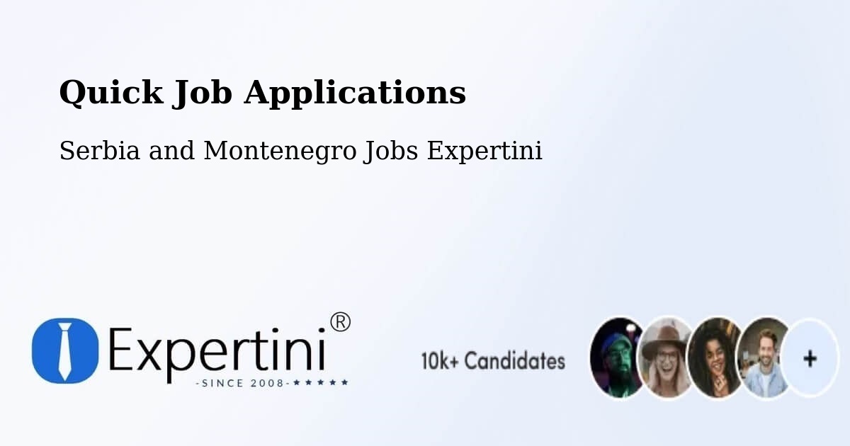 Quick Apply Feature – Claresholm - Serbia and Montenegro Jobs Expertini